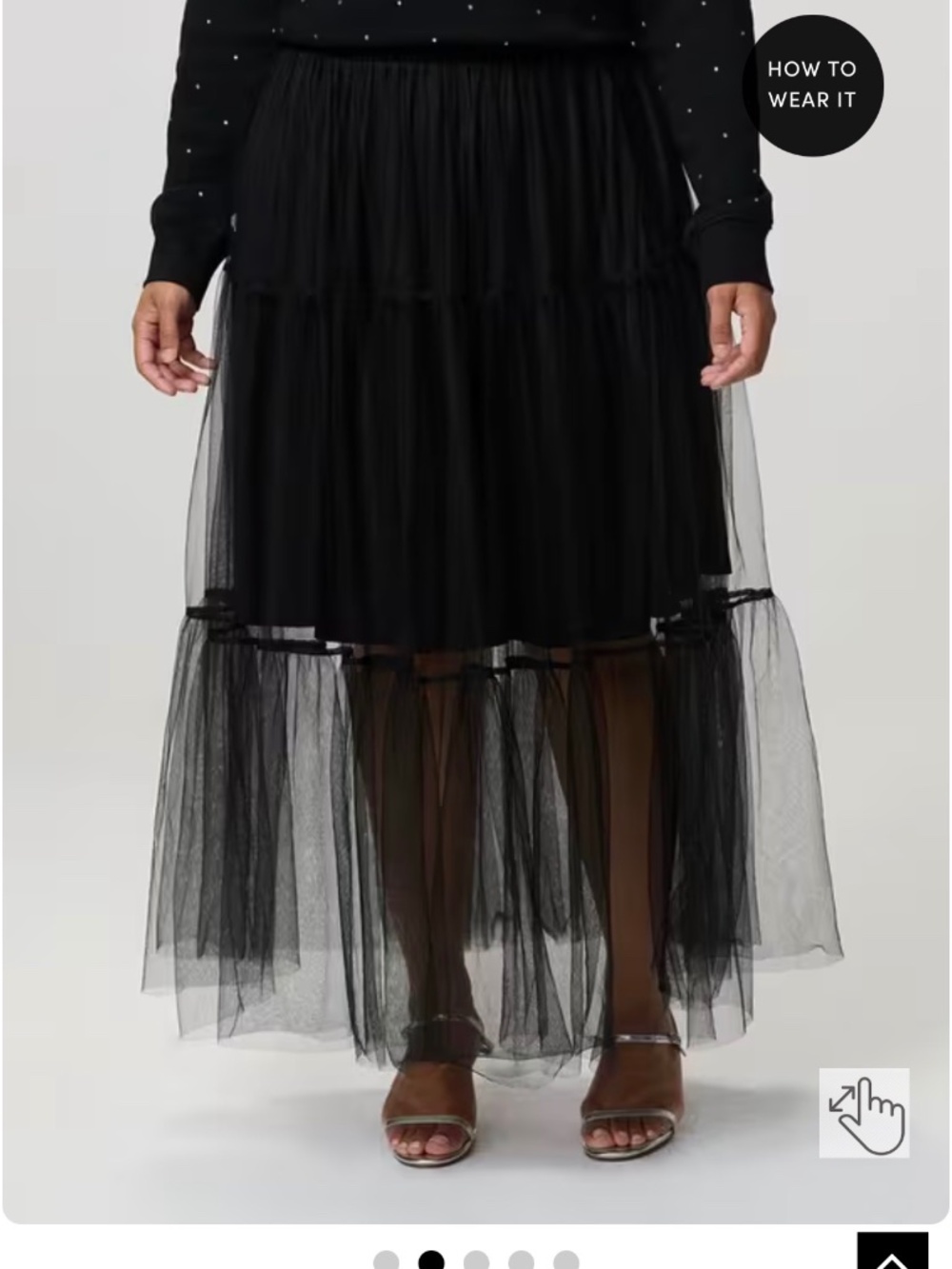 tulle maxi skirt